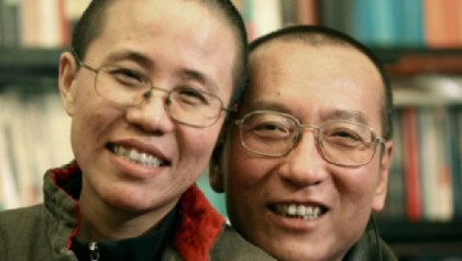 Liu Xia y el fallecido Liu Xiaobo