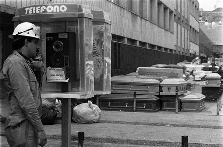 Cabinas de teléfono - Sismo de 1985