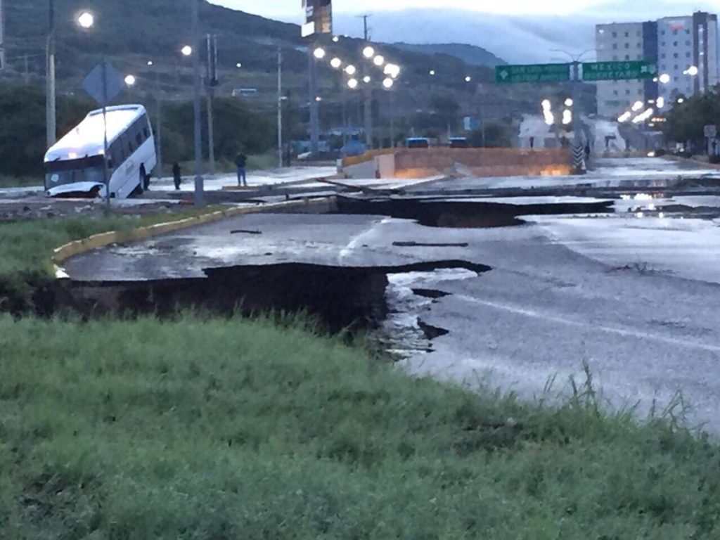 Socavones en Querétaro