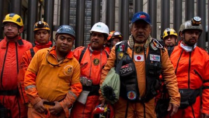 Topos ayudan en el sismo