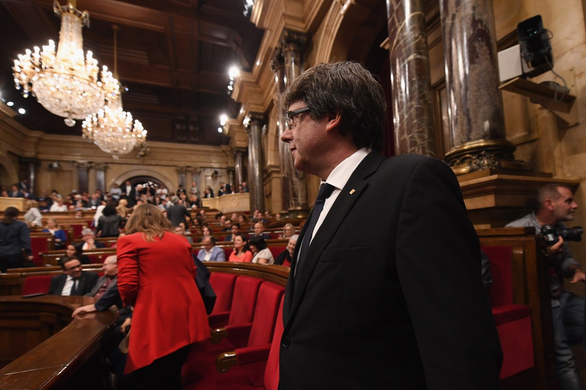 Carles Puigdemont, expresidente de Cataluña