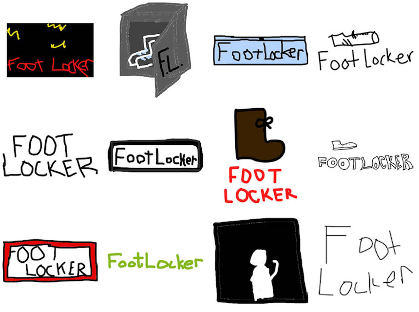 Footlocker - Dibujos de los logos