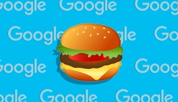 Hamburguesa con queso - Emoji de Google