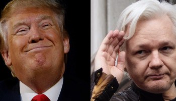 Donald Trump y Julian Assange