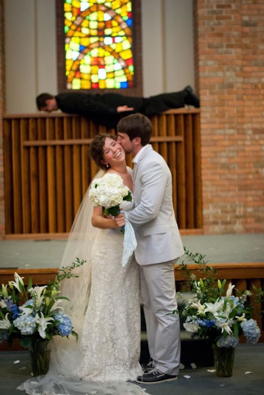 Photobombs de bodas - Padre chistoso