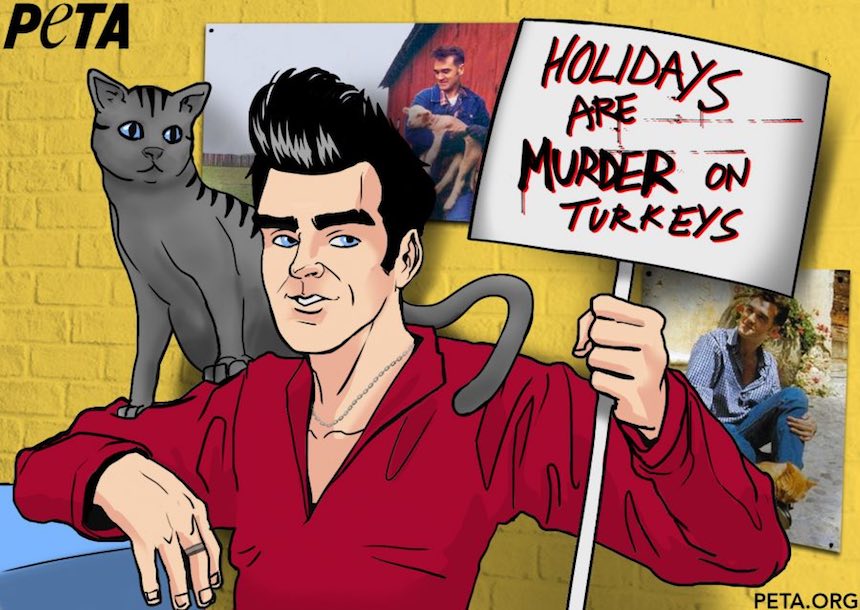 Ilustración de Morrissey por PETA