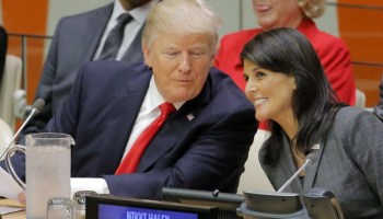 Nikki Haley y Donald Trump