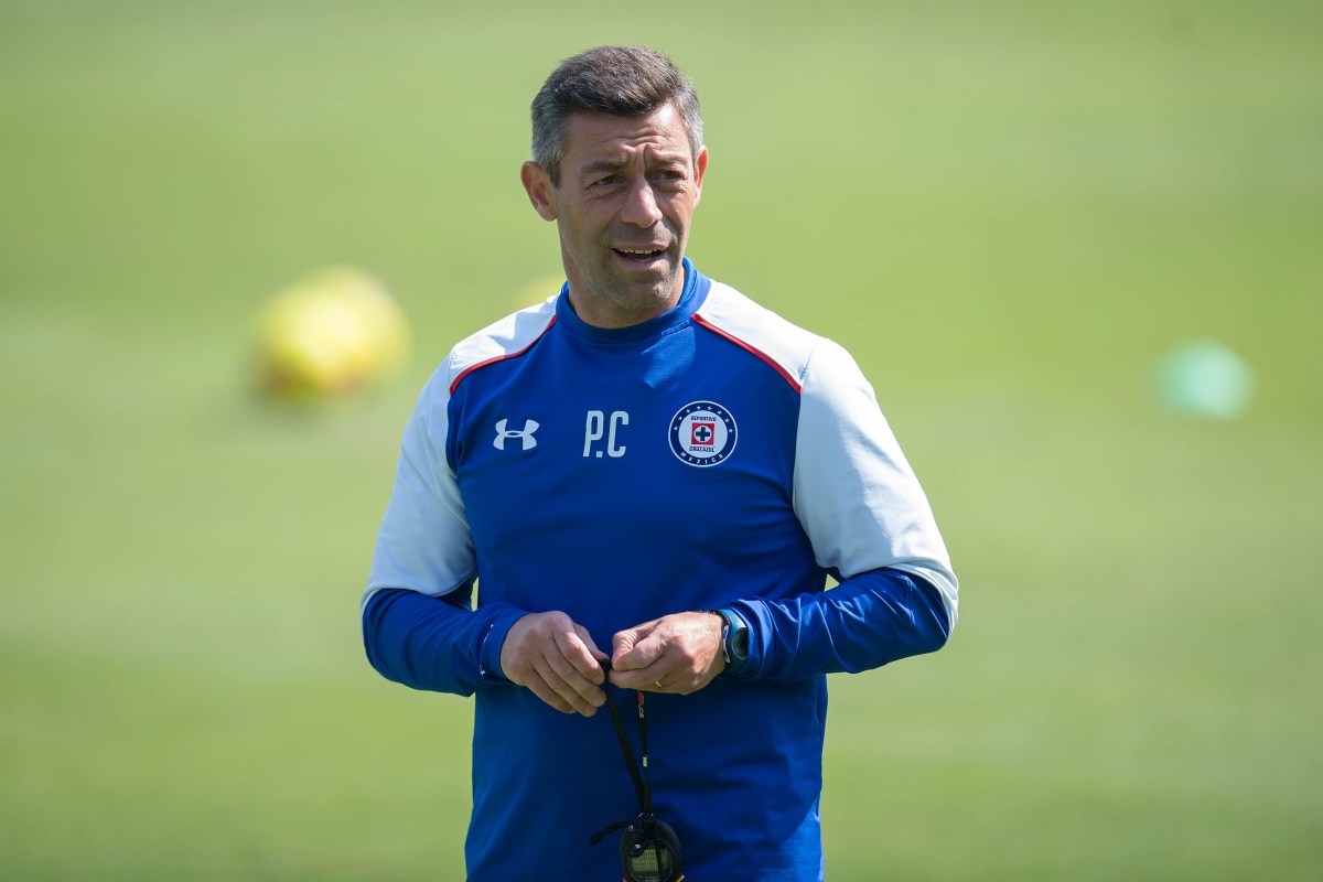 Pedro Caixinha Cruz Azul entrenamiento