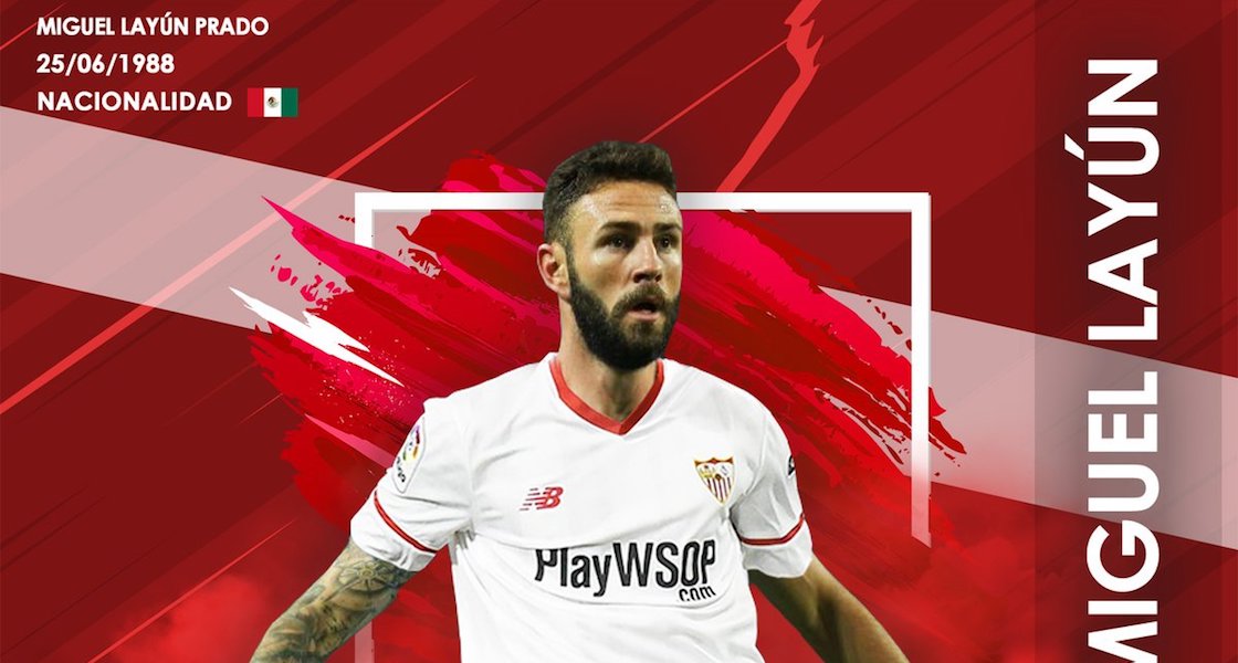 Sevilla presentó a Layún con un error en la bandera