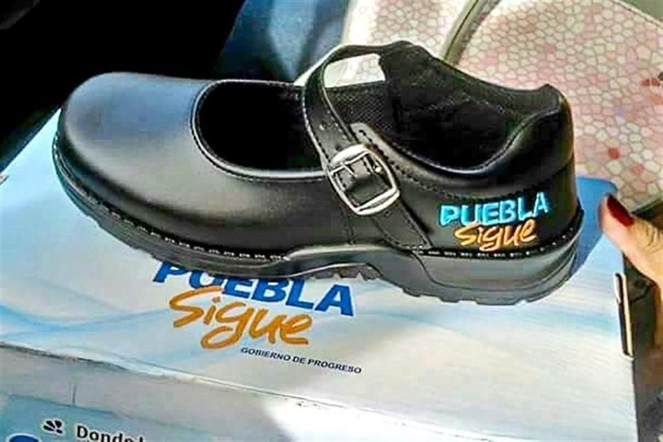 Zapatos reportidos por gobierno de Puebla