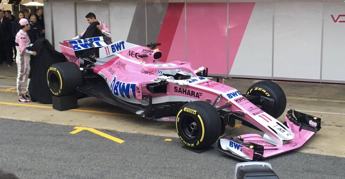 Checo Pérez presentó su nuevo bólido, el Force India VJM11