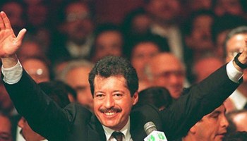 Luis Donaldo Colosio, candidato a la presidencia por el PRI 1993