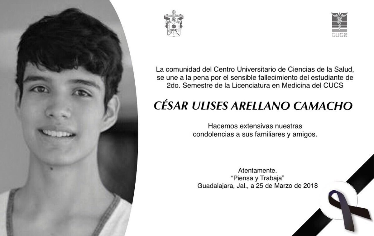 Encuentran cuerpo de César Ulises, uno de los estudiantes desaparecidos de Guadalajara