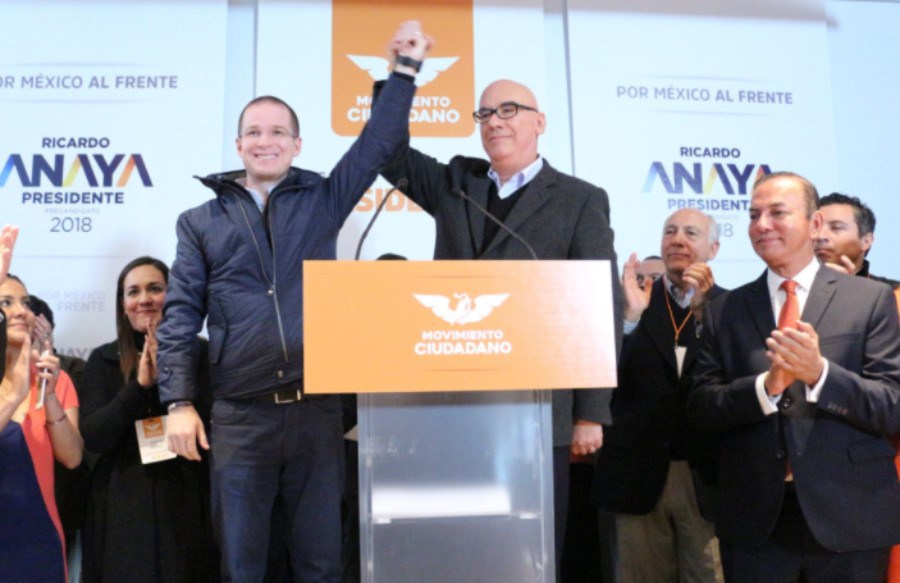 Ricardo Anaya y Dante Delgado, PAN y Movimiento Ciudadano