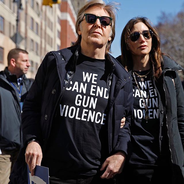 Así protestaron las celebridades en el #MarchForOurLives, para regular el acceso a las armas en Estados Unidos