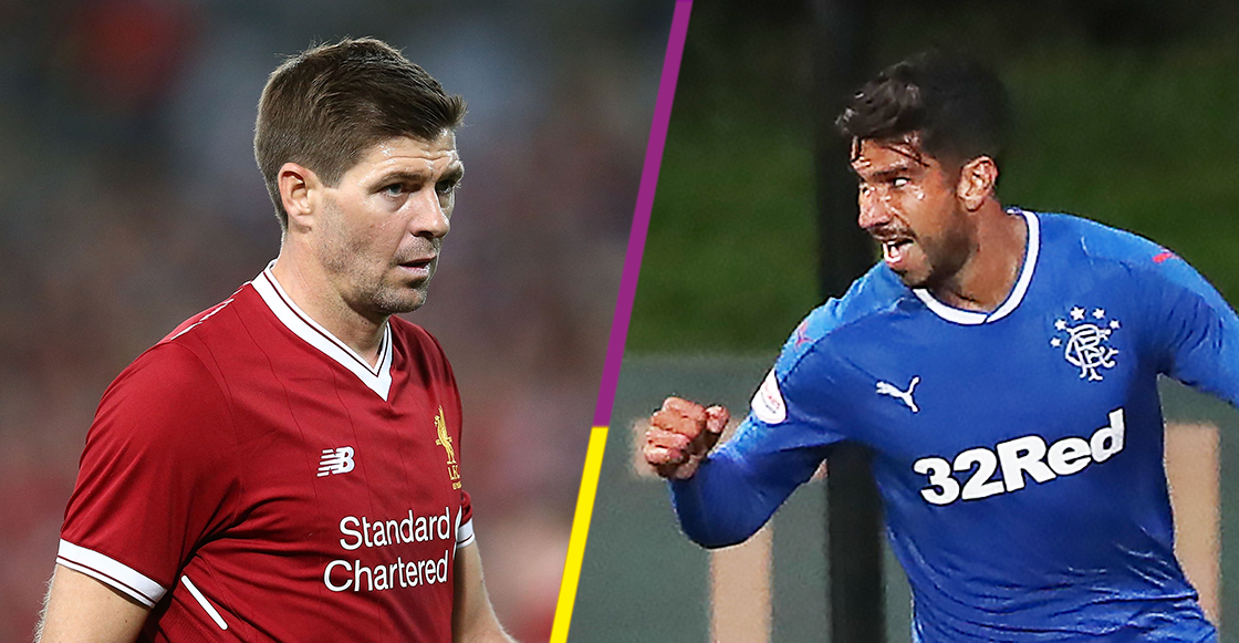 Steven Gerrard Rangers Eduardo Herrera