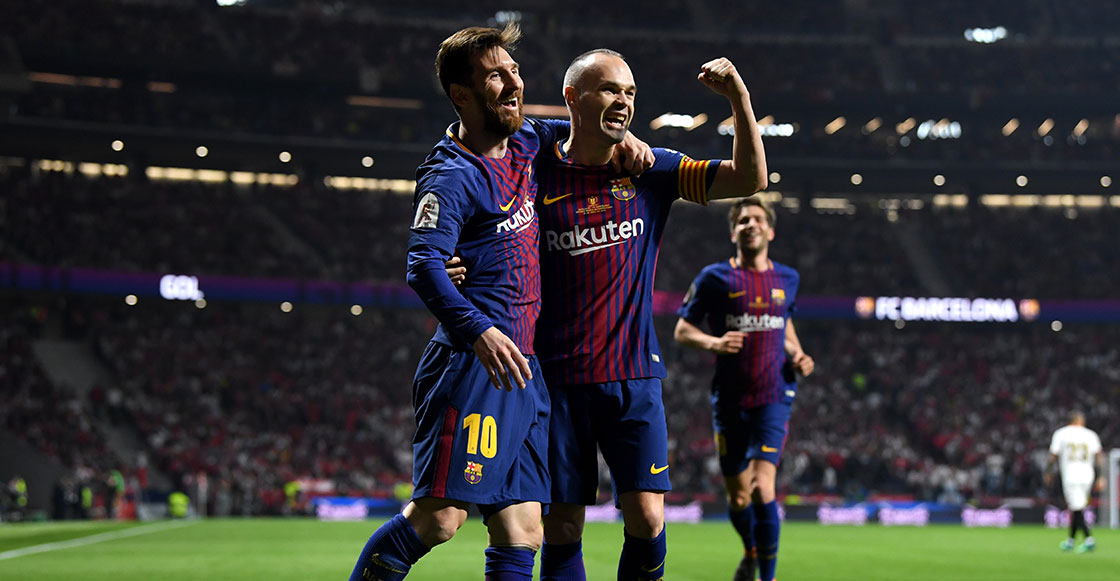 Iniesta y messi