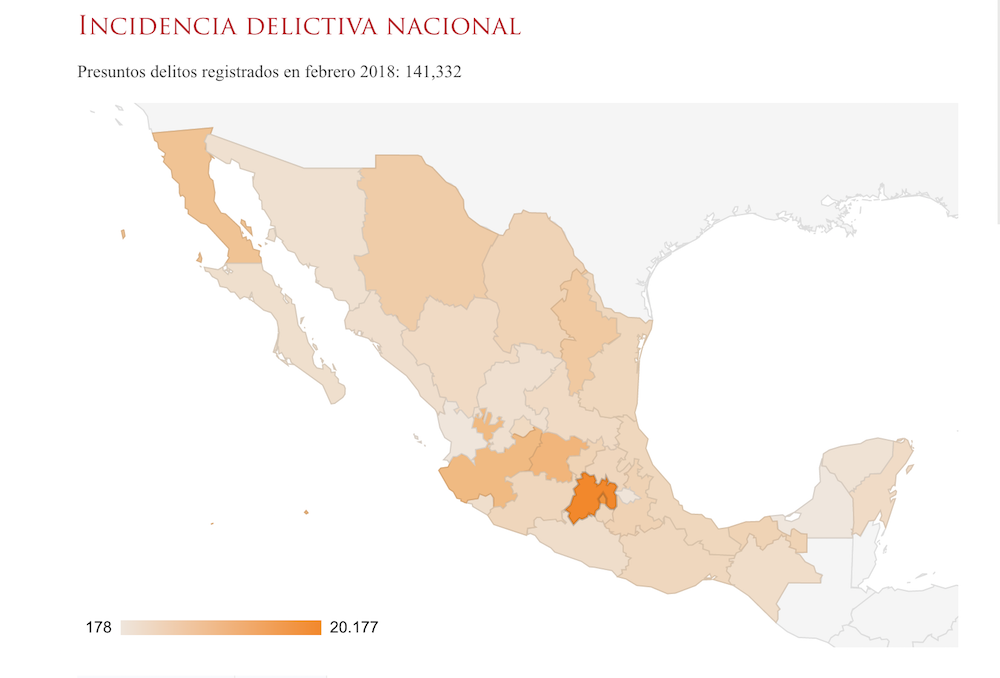 incidencia delictiva en el Estado de México