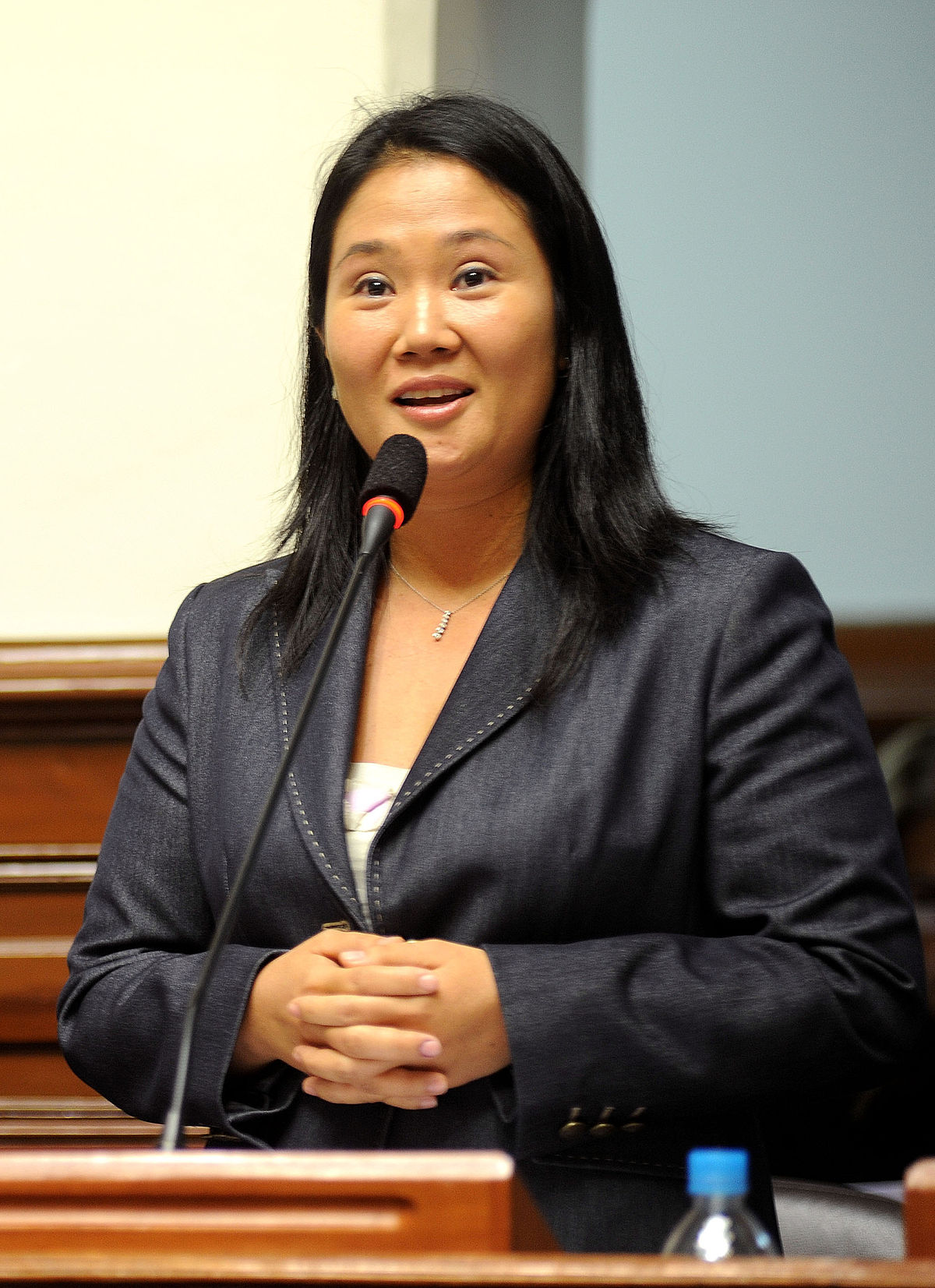 Keiko Fujimori, presidenta del partido fuerza popular