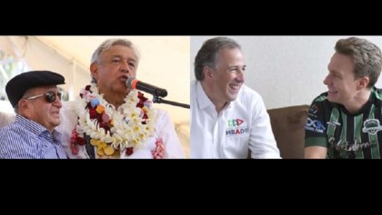 AMLO y abuelo de Manuel Velasco / Meade y Velasco