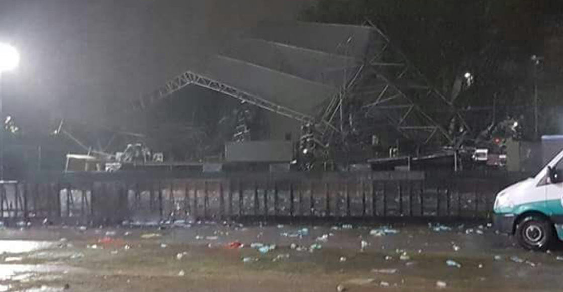 ¡Por poquito! Un rayo cae en un concierto de música electrónica en Argentina y derriba el escenario