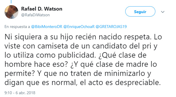 ¿Otra vez tú? Ochoa Reza le pone ropita con lema electoral a su bebé y lo presume en redes sociales