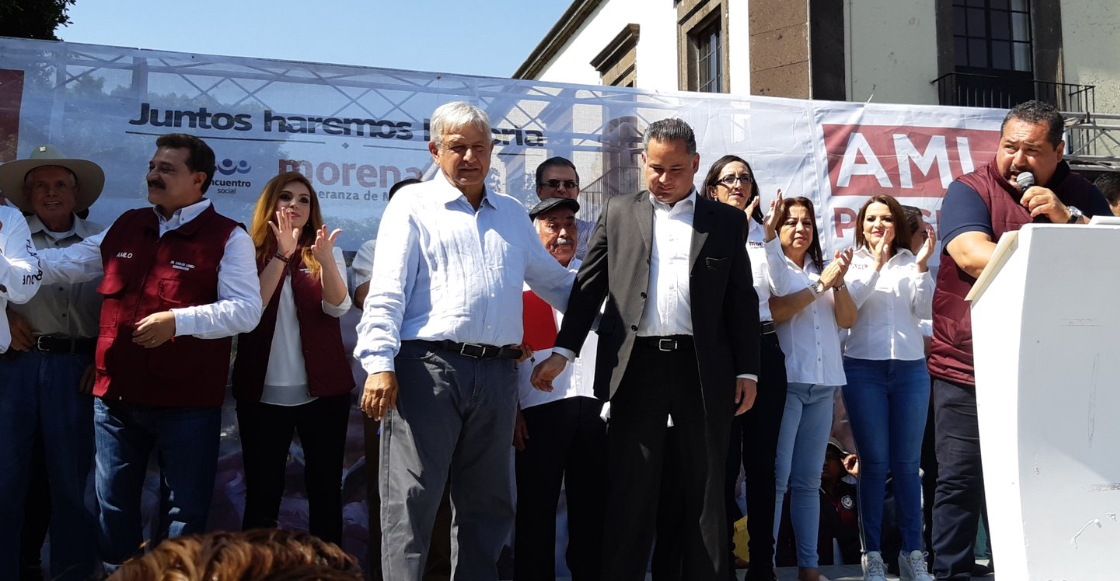 AMLO y Santiago Nieto