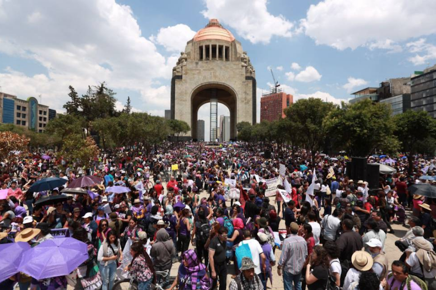 Marcha contra la violencia machista CDMX