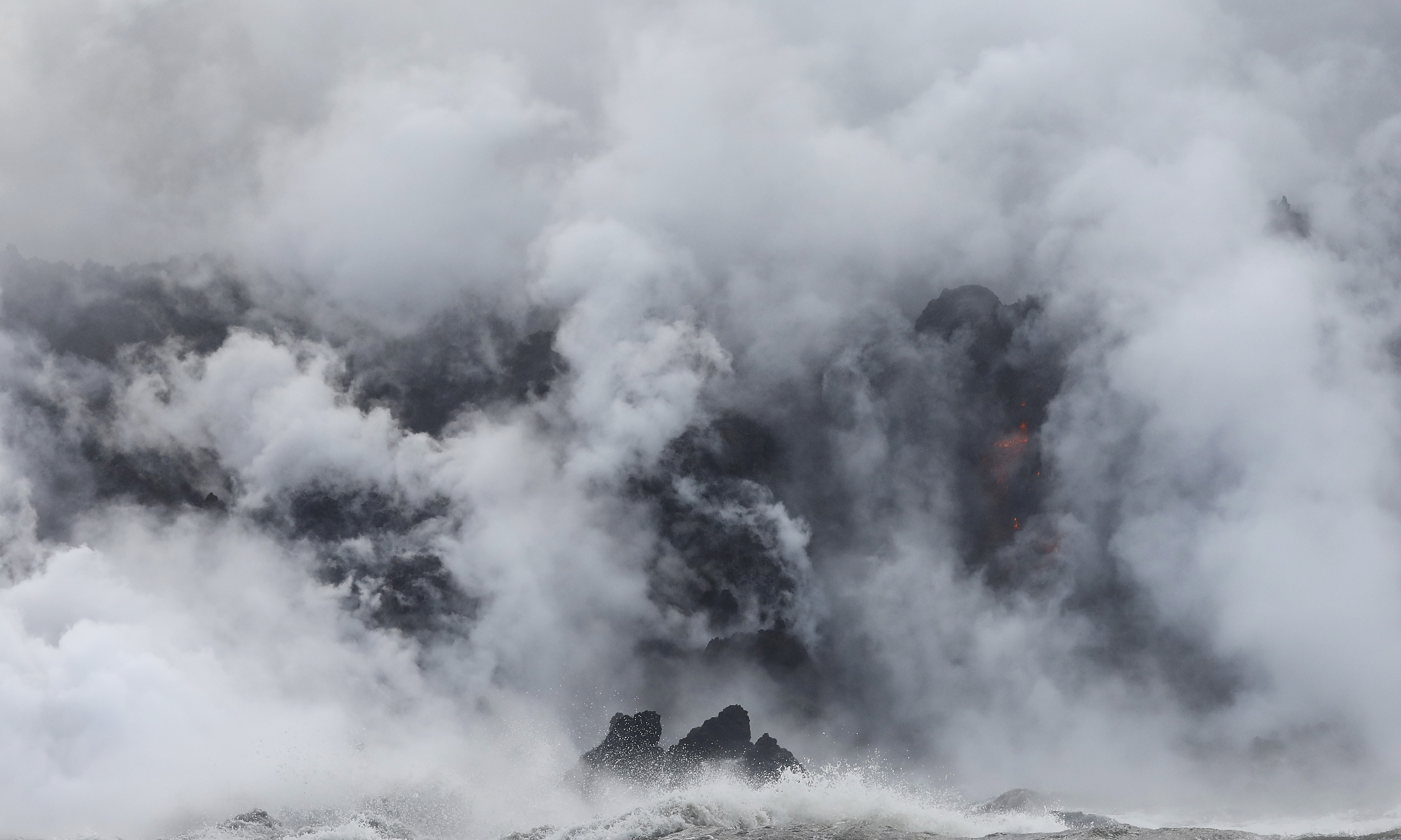 Nube tóxica del volcán Kilauea 