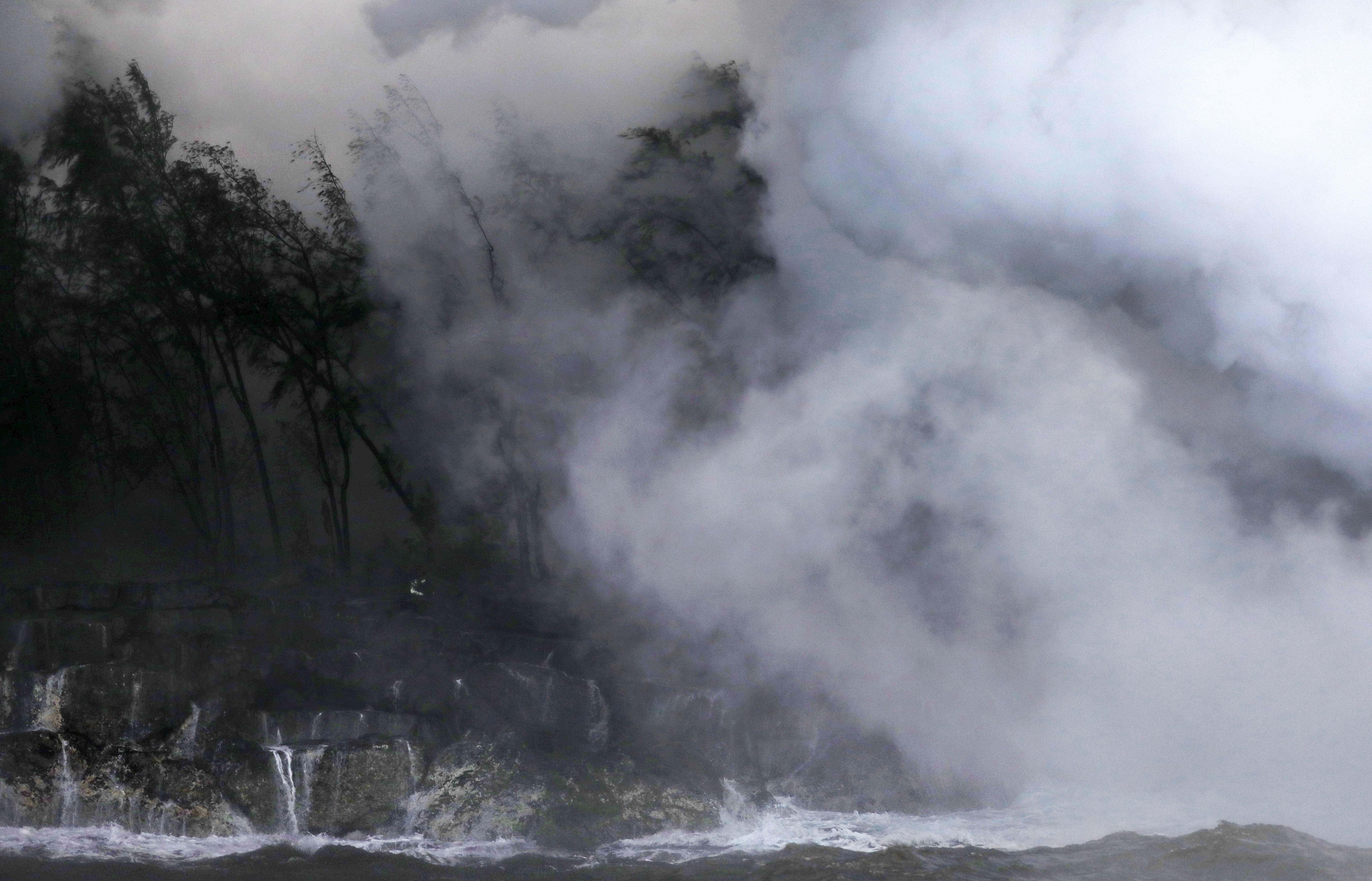 Nube tóxica del volcán Kilauea 