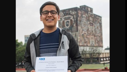 Abraham Calderón, estudiante UNAM