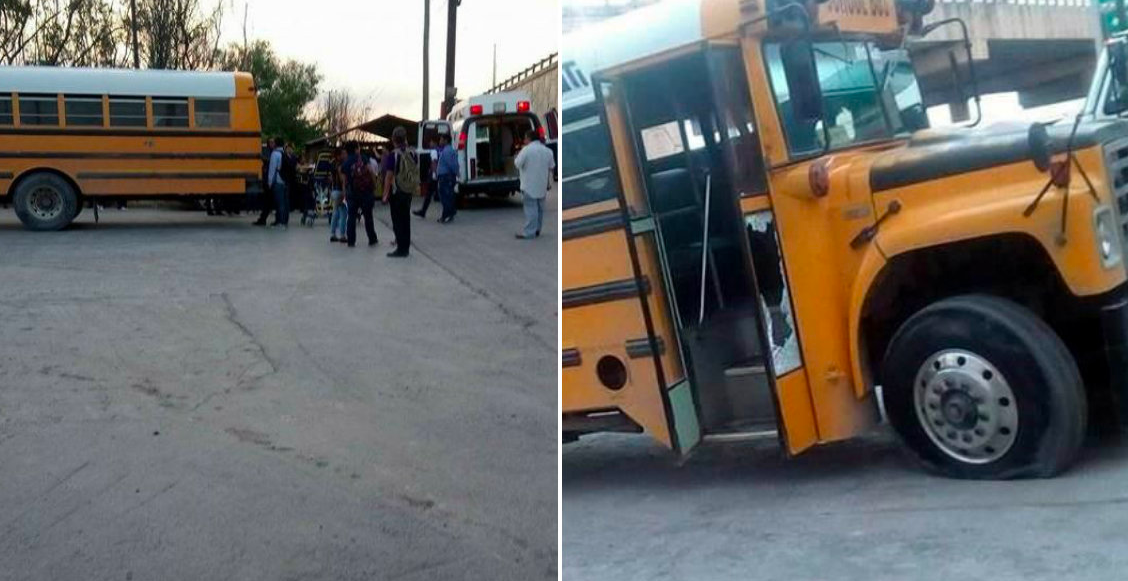 Cuatro bloqueos, persecuciones a balazos y un camión de obreros baleado en Tamaulipas.