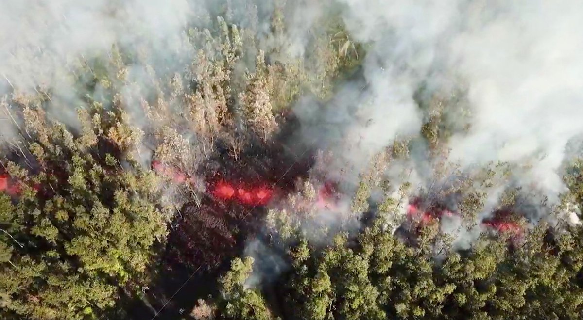 Las impactantes fotos de la erupción del volcán Kilauea de Hawai