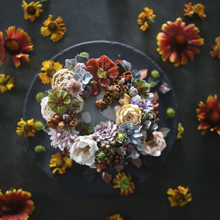 Estos pasteles de flores se ven tan reales que no vas a querer comerlos