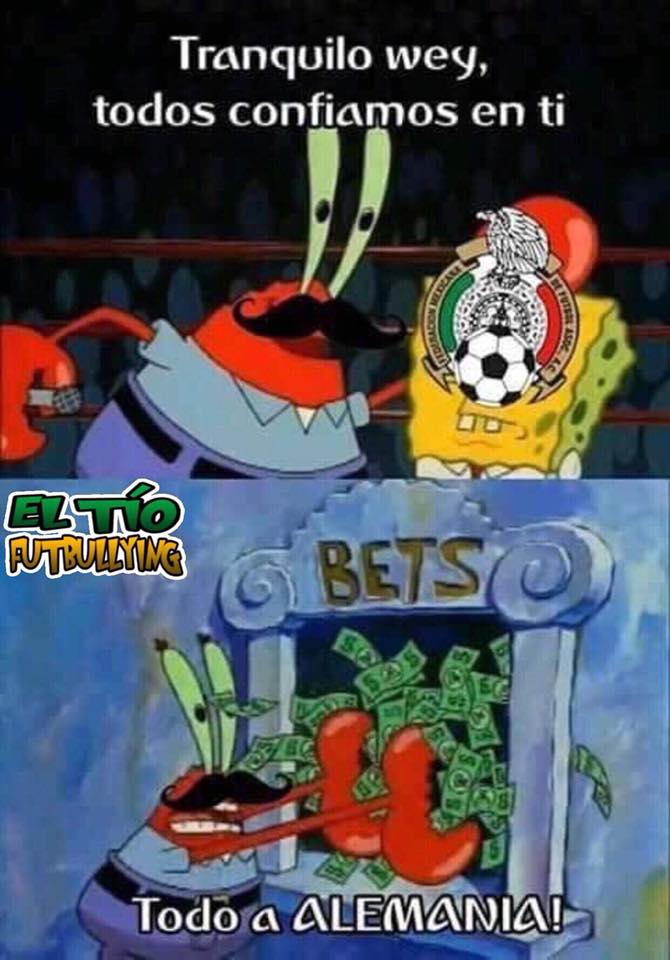 Memes del México vs Alemania