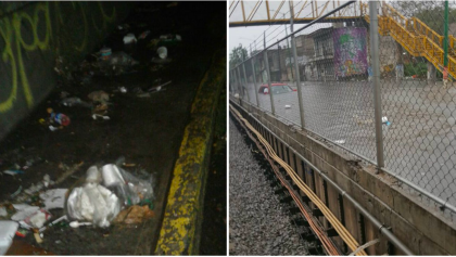 Basura Línea A inundaciones