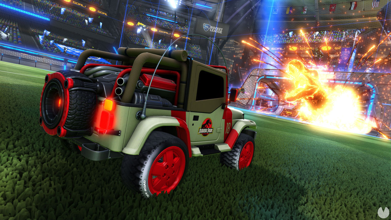 Jurassic Park llega a Rocket League