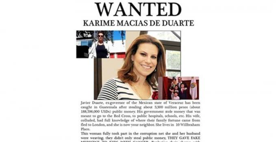 Karime Macias se busca mexicanos en Londres