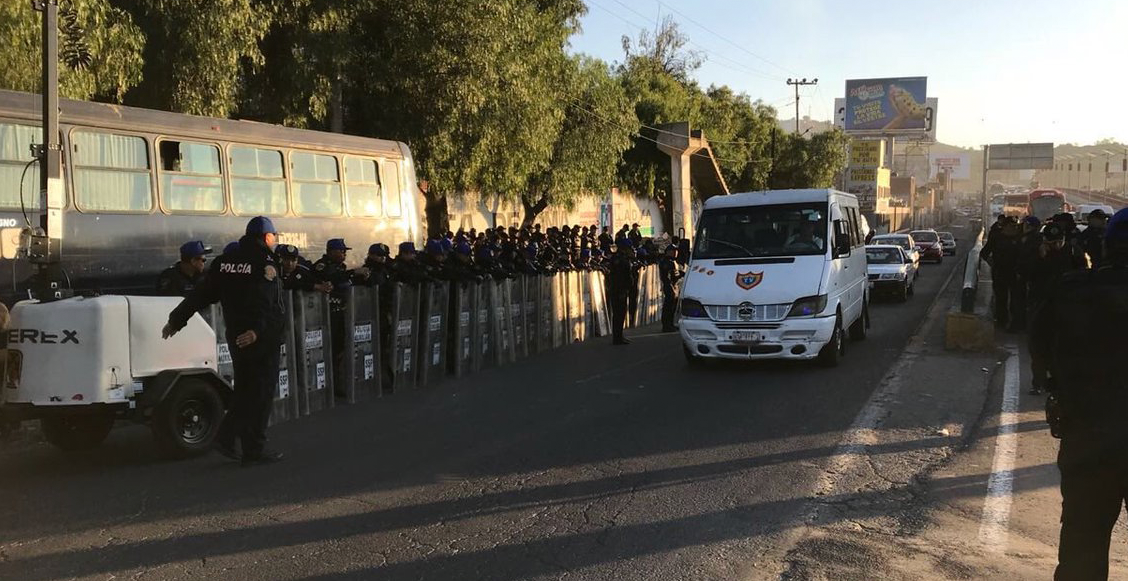 Operativo vial CNTE México Pachuca