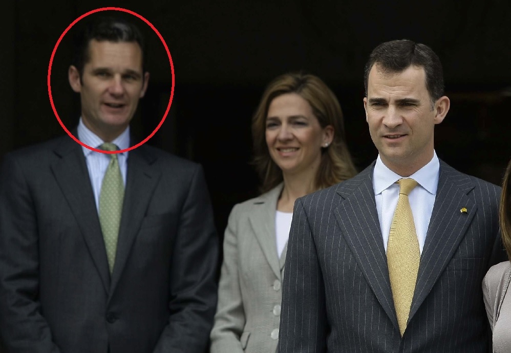 Urdangarin, infanta Cristina y rey Felipe VI