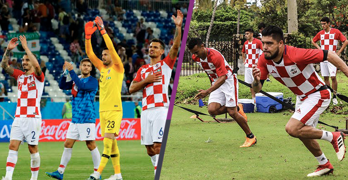 Y Rusia? Lobos BUAP entrena con playera parecida a la de Croacia