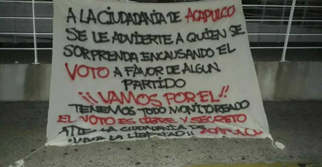 El narco amenaza de muerte a quienes cometan delitos electorales en Acapulco