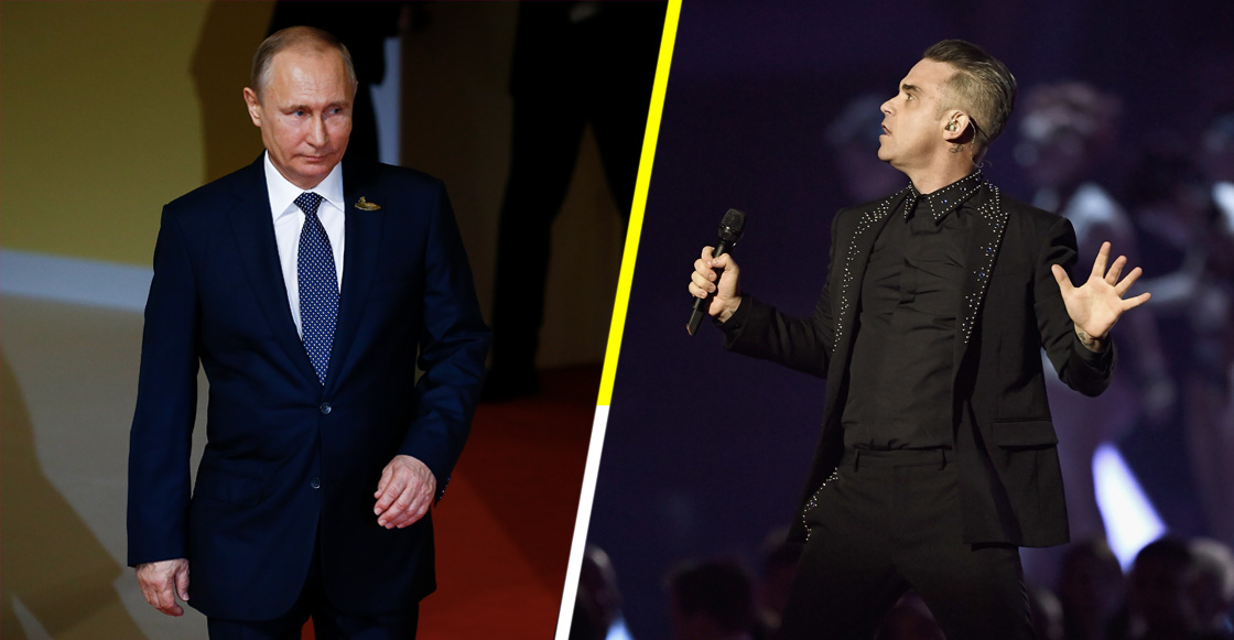 Y en la nota idiota del día: Robbie Williams vendió su alma a Putin para abrir el Mundial