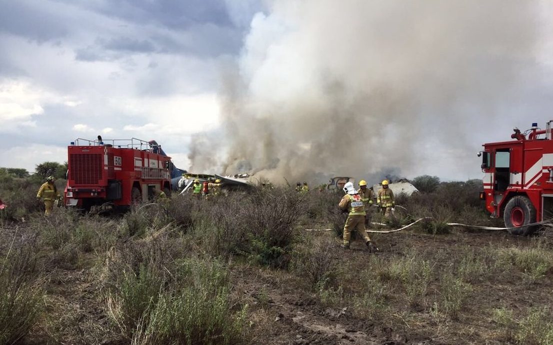 Se desploma avión de Aeroméxico