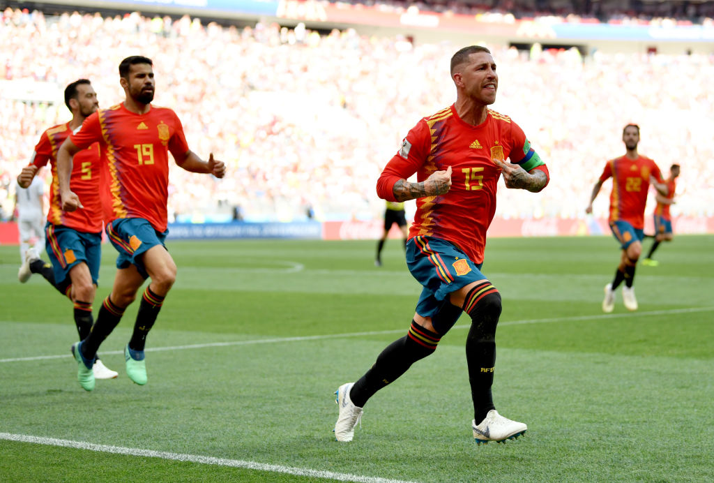 Imágenes de Sergio Ramos con España