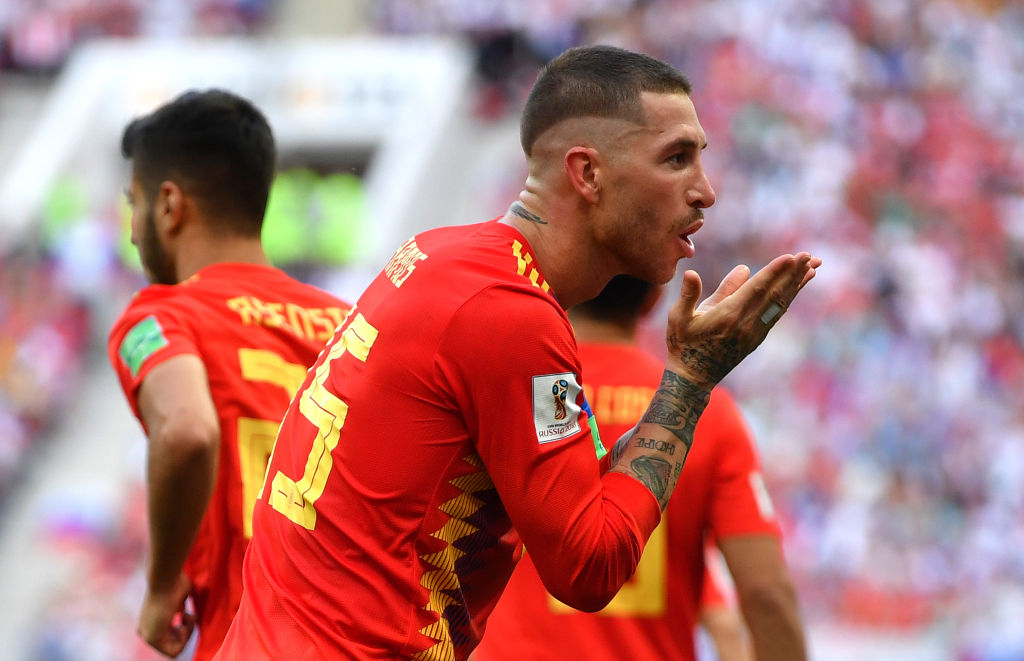 Imágenes de Sergio Ramos con España