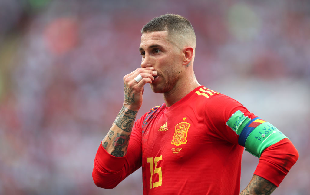 Imágenes de Sergio Ramos con España