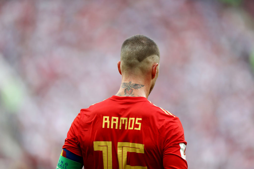 Imágenes de Sergio Ramos con España