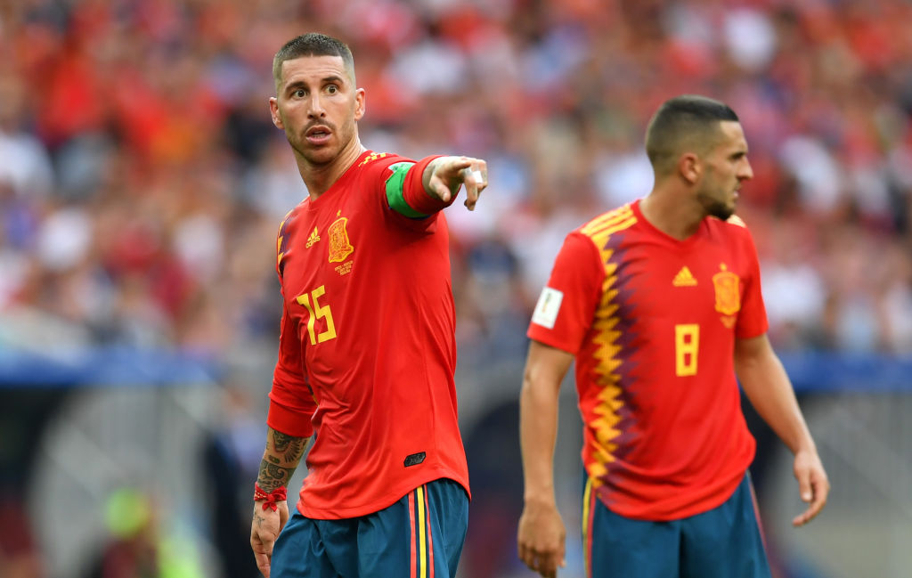 Imágenes de Sergio Ramos con España