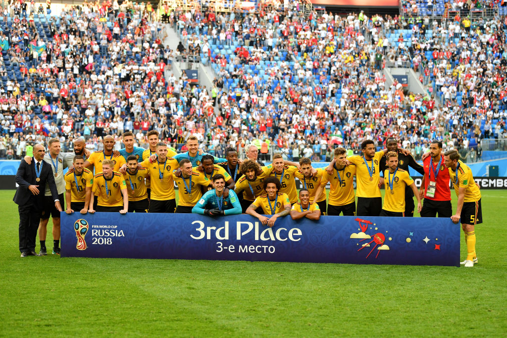 20 fotos de la premiación de tercer lugar de Bélgica en Rusia 2018